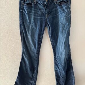 7 For All Mankind Blue Boot Cut Jeans
